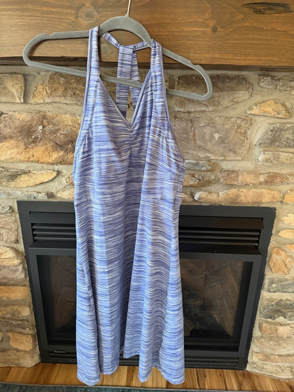 Merrell Blue Striped Halter Dress